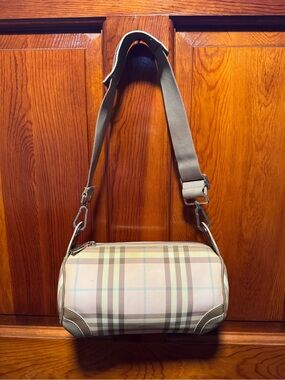 Burberry Pink Nova  Plaid  Shoulder Bag